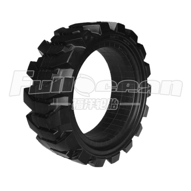 Boom lift solid tire without rim